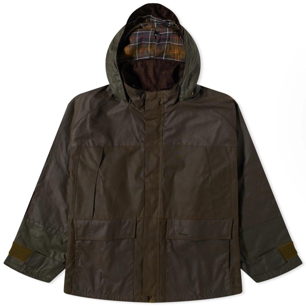 Barbour Men's Heritage Short Field Wax Parka Jacket in Olive Cover