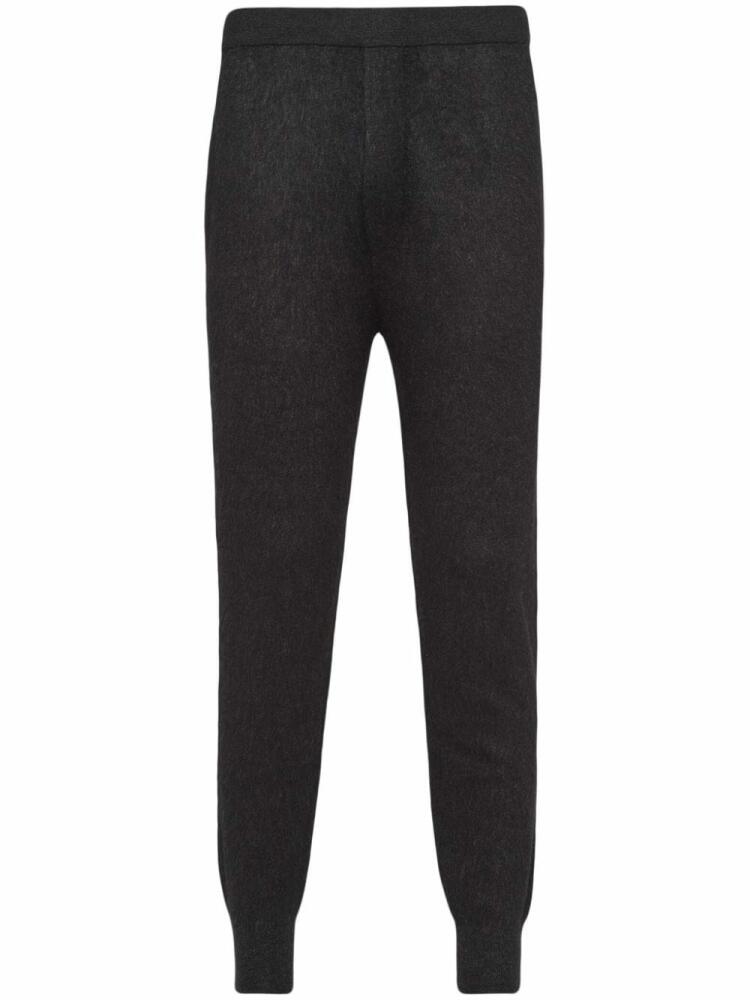 Prada fine-knit cashmere trousers - Grey Cover