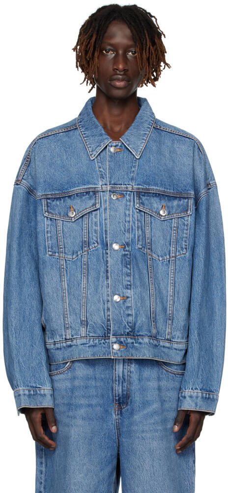 Alexander Wang Blue Core Denim Jacket Cover