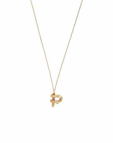 Chloé Woman Necklace Gold Brass, Mineral glass Cover