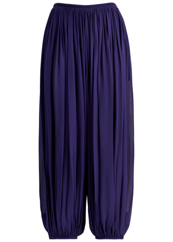 Alaïa Pleated Balloon Trousers - Purple Cover