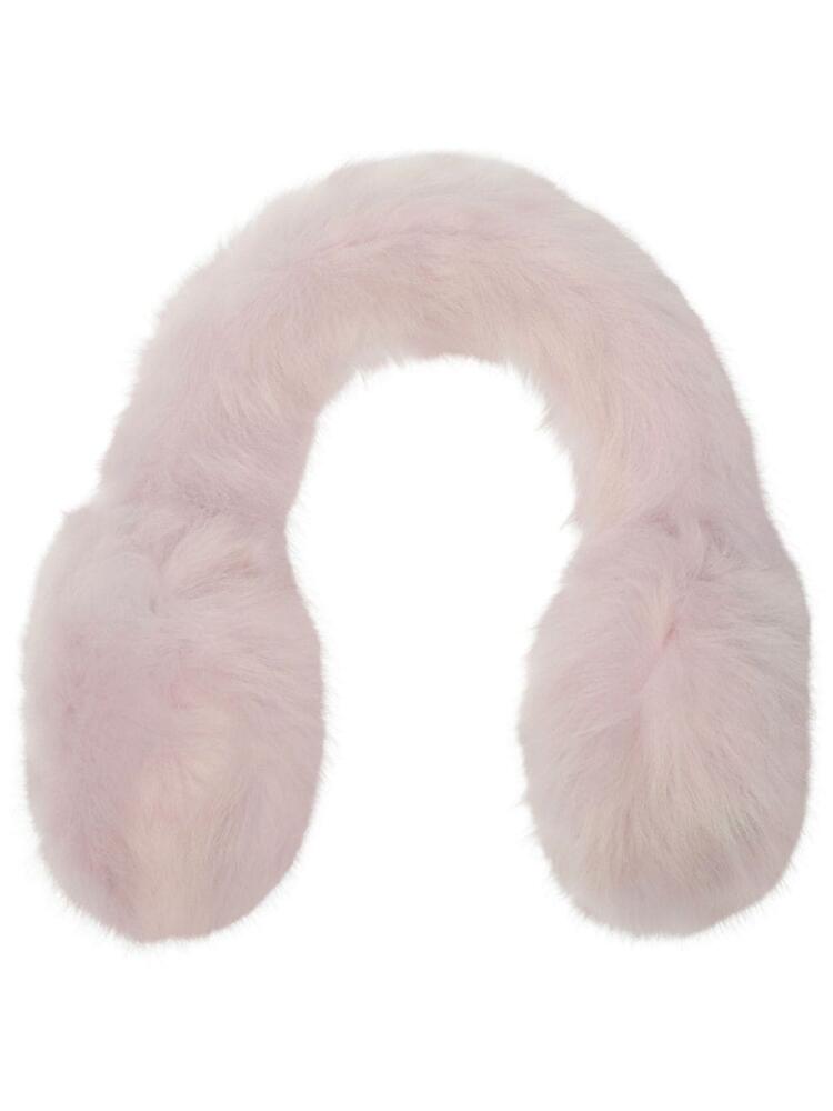 Burberry tonal shearling earmuffs - White Cover