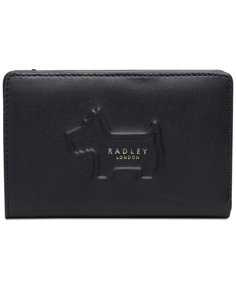 Radley London Radley Shadow Medium Zip-Top Leather Wallet - Black/Gold Cover