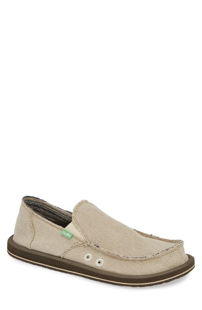 Sanuk Hemp Slip-On in Natural Beige Cover