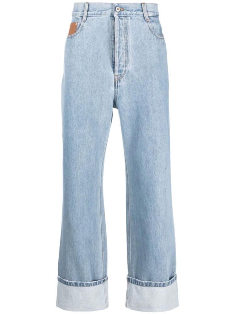 LOEWE mid-rise wide-leg jeans - Blue Cover