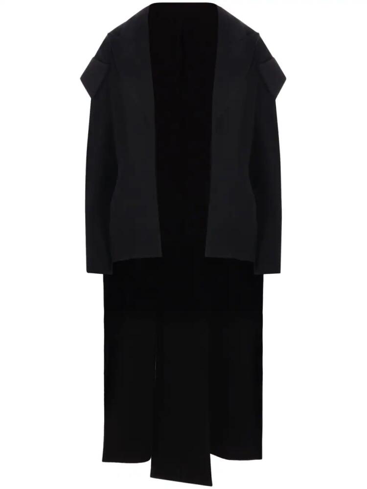 Yohji Yamamoto open-front coat - Black Cover