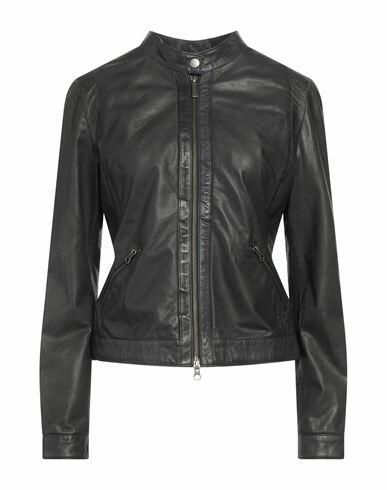 Bomboogie Woman Jacket Black Sheepskin Cover