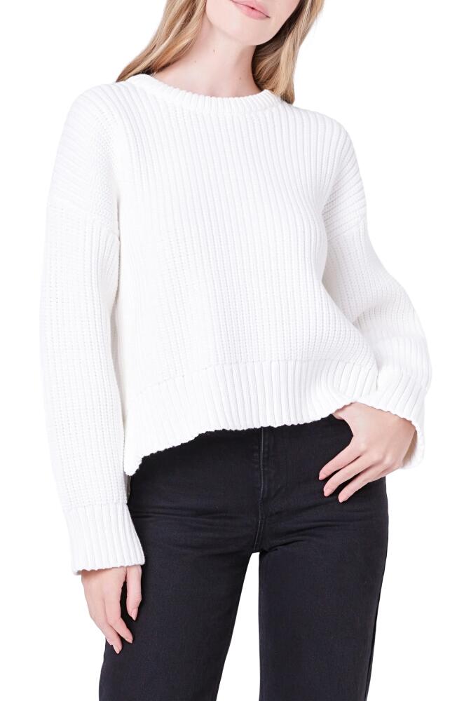 English Factory Oversize Rib Sweater in White Cover