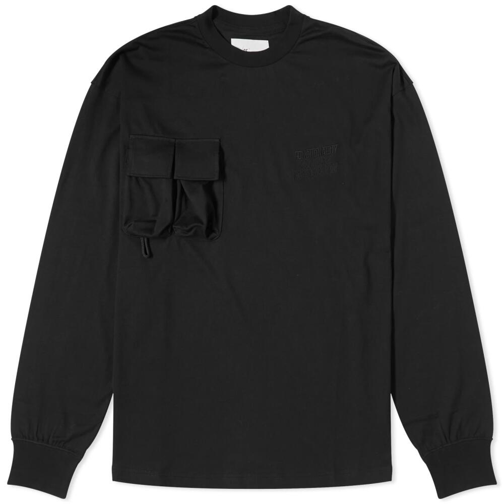 F/CE. Men's Long Sleeve PLA Pocket T-Shirt in Black Cover