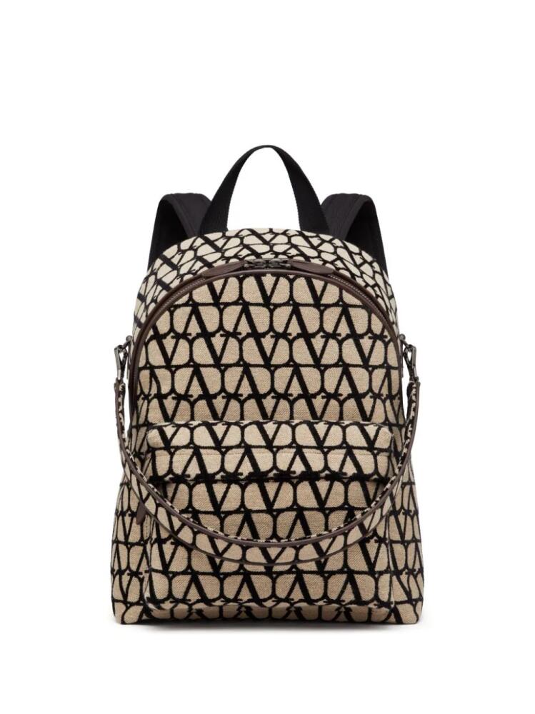 Valentino Garavani Toile Iconographe backpack - Neutrals Cover