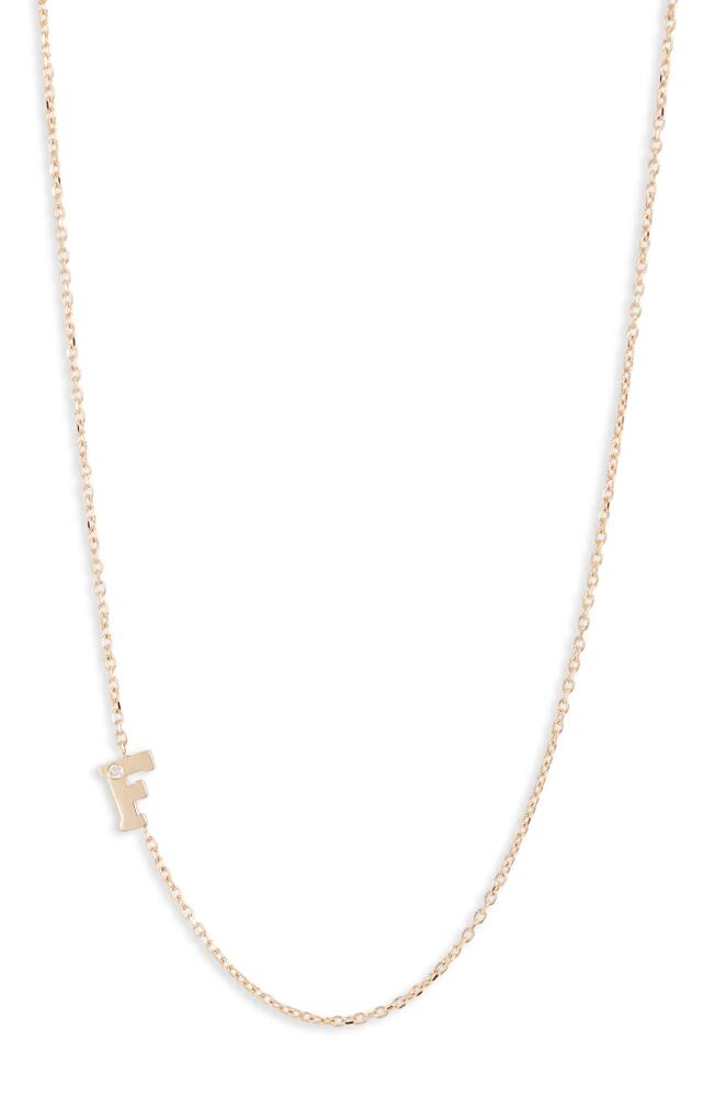 Anzie Diamond Initial Necklace in F Cover