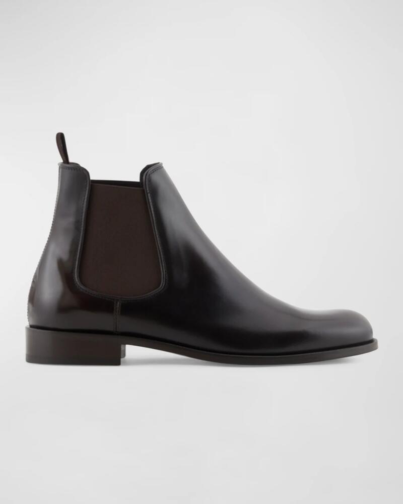 Giorgio Armani Men's Calfskin Chelsea Boots Cover