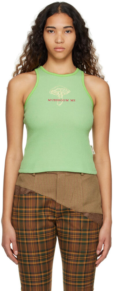 Andersson Bell Green 'Mushroom Me' Tank Top Cover