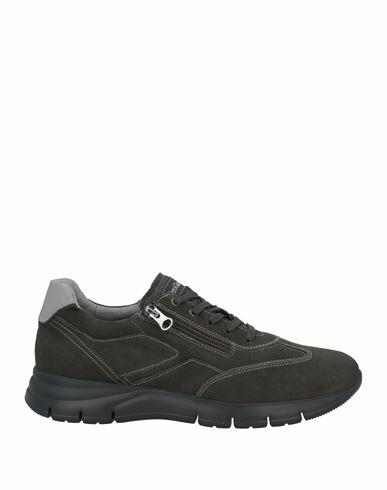 Nero Giardini Man Sneakers Steel grey Leather Cover