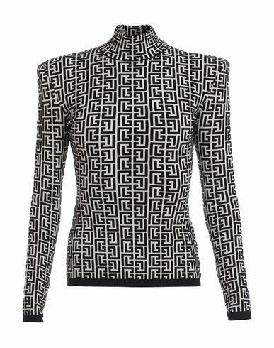 Balmain Woman Sweater Black Wool, Cashmere Cover