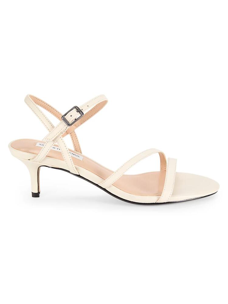 Saks Fifth Avenue Women's Rue Leather Strap Sandals - Bone Cover