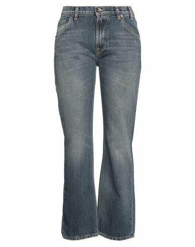 Novemb3r Woman Jeans Blue Cotton, Polyester Cover