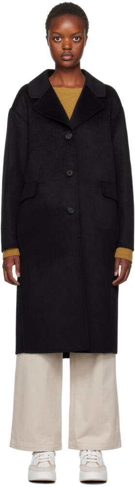 S Max Mara Black James Coat Cover