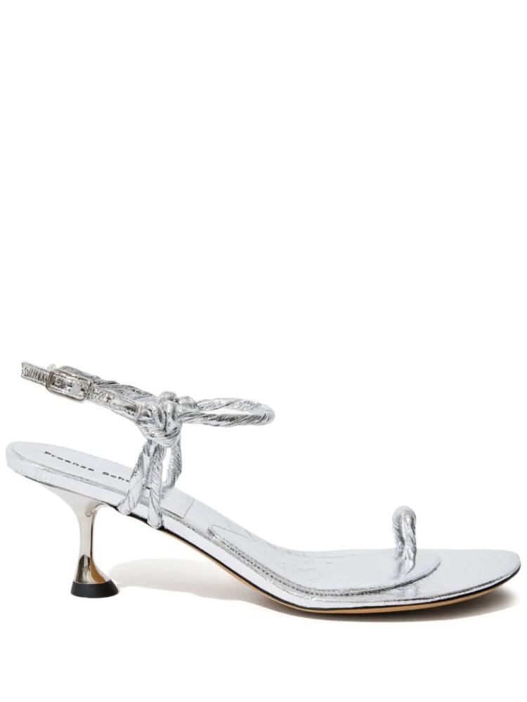 Proenza Schouler Tee Toe Ring sandals - Silver Cover