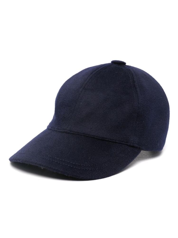 Eric Bompard logo-embroidered cap - Blue Cover