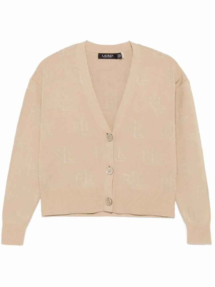 Lauren Ralph Lauren logo-jacquard cardigan - Brown Cover