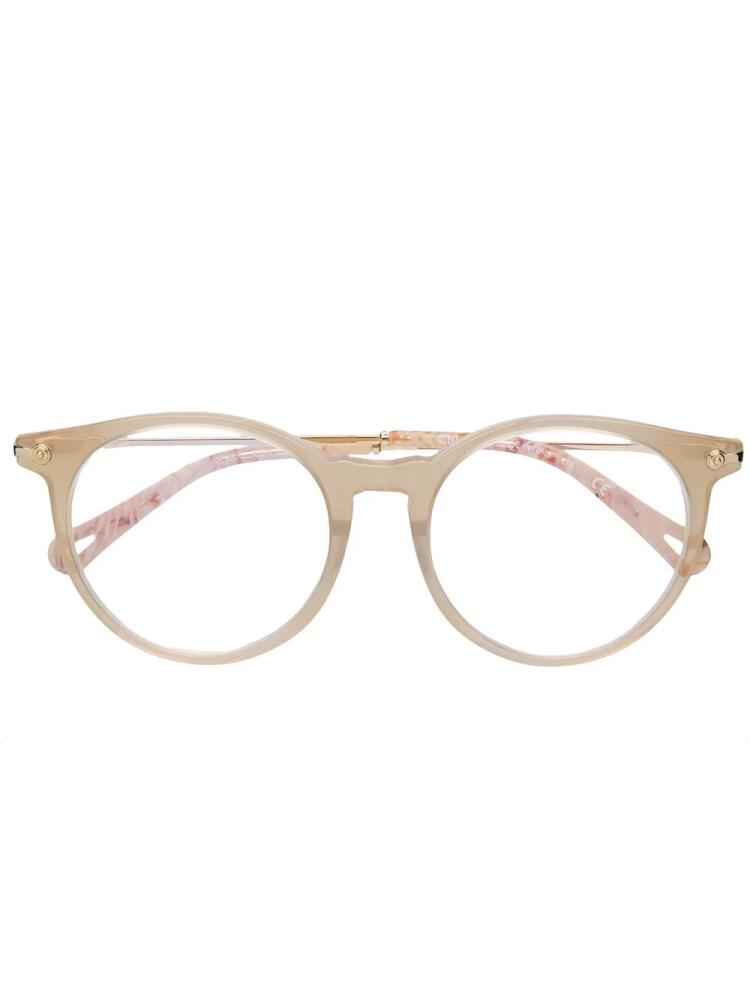 Chloé Eyewear round frame glasses - Neutrals Cover