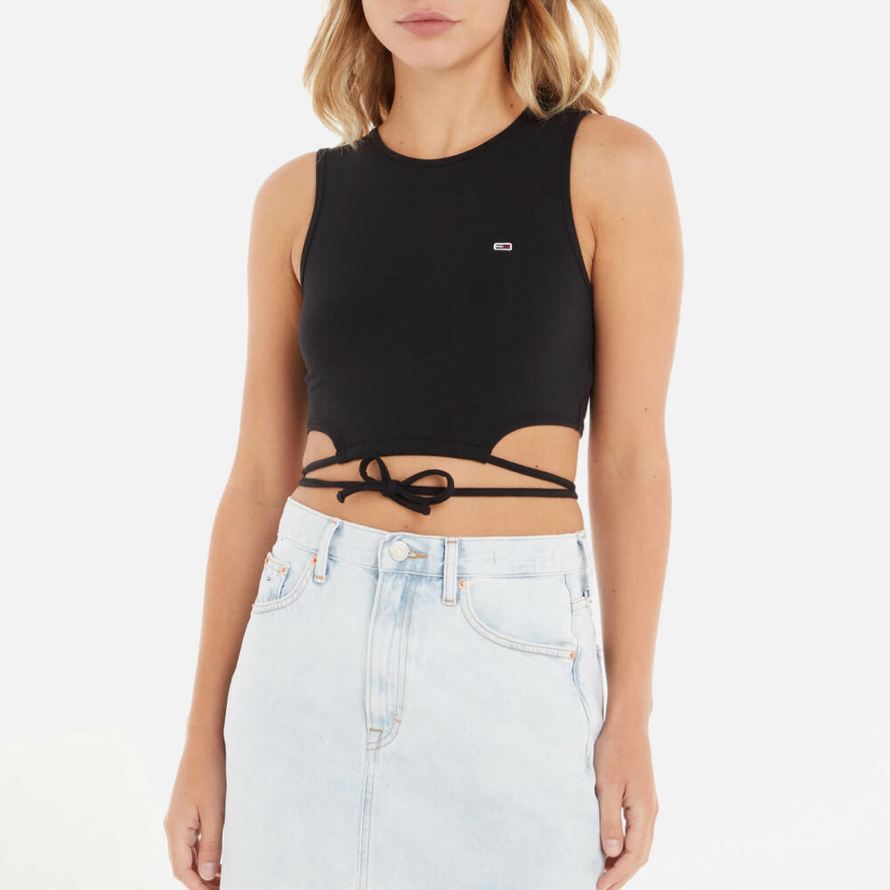 Tommy Jeans Crop Cotton-Blend Top Cover