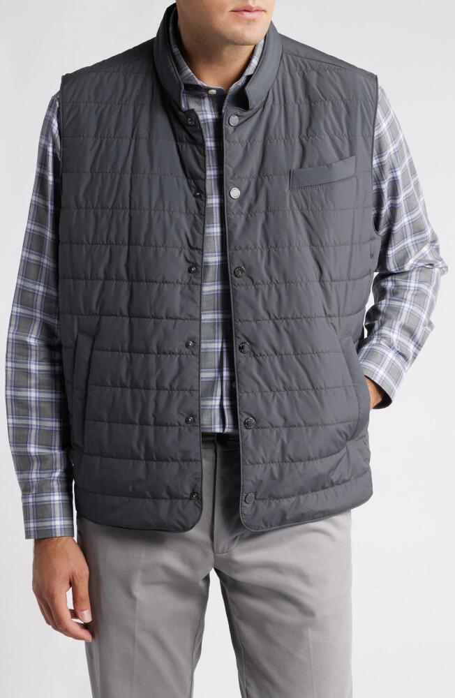 johnnie-O Apo Puffer Vest in Graphite Cover