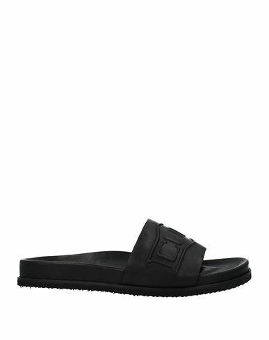 Cult Man Sandals Black Soft Leather Cover