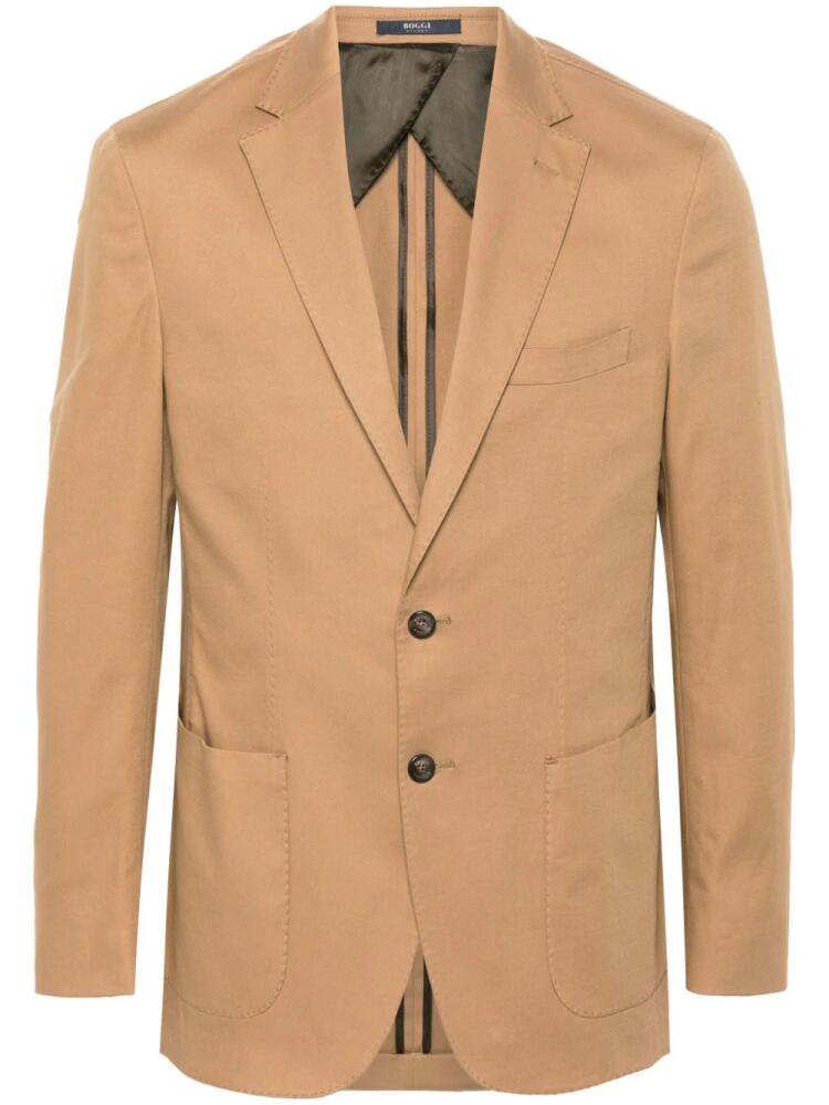 Boggi Milano single-breasted blazer - Brown Cover