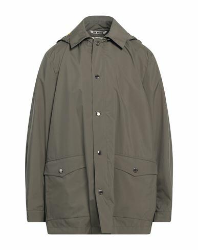 Kired Man Jacket Military green Polyester, Polyurethane Cover