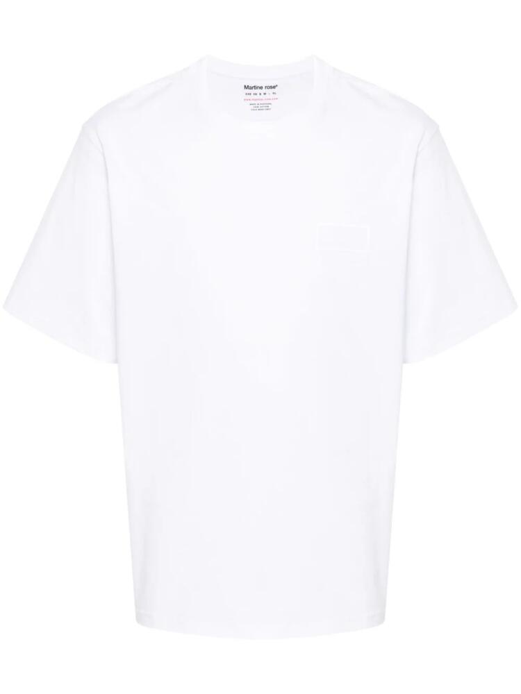 Martine Rose reflective-logo cotton T-shirt - White Cover