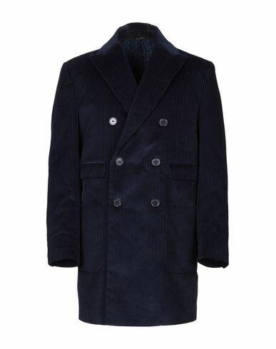 Daniele Alessandrini Man Coat Midnight blue Cotton Cover