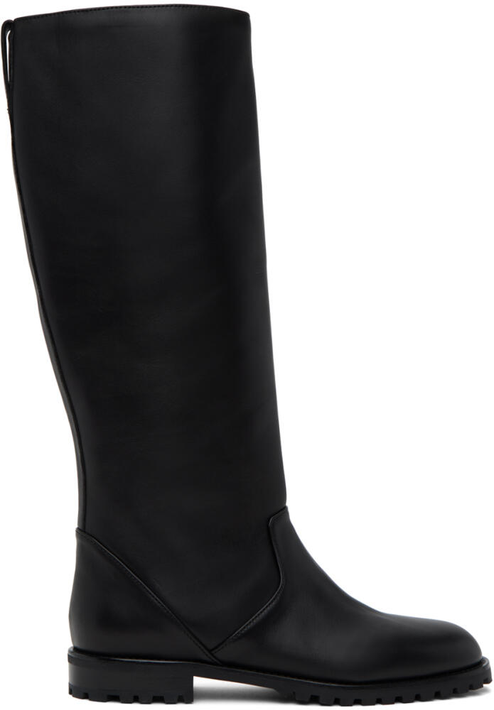 Manolo Blahnik Black Motosahi Tall Boots Cover