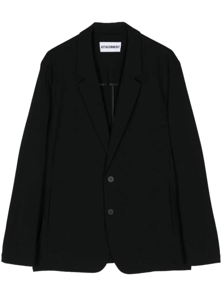 Attachment single-breasted blazer - Black Cover