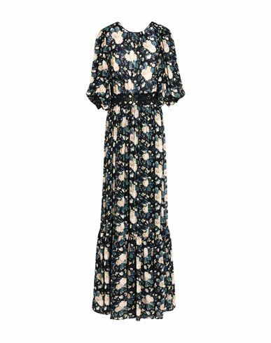 Bytimo Woman Maxi dress Midnight blue Viscose, Cotton Cover