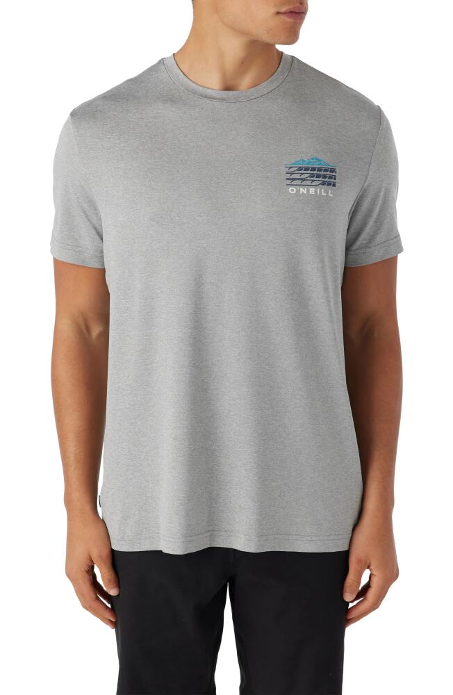 O'Neill TRVLR UPF Staple Performance T-Shirt in Heather Grey 2 Cover