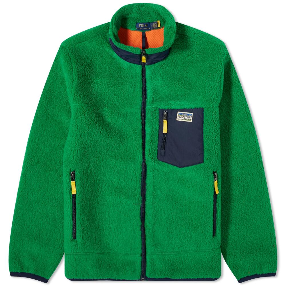 Polo Ralph Lauren Men's Hi-Pile Fleece Jacket in Billiard Cover