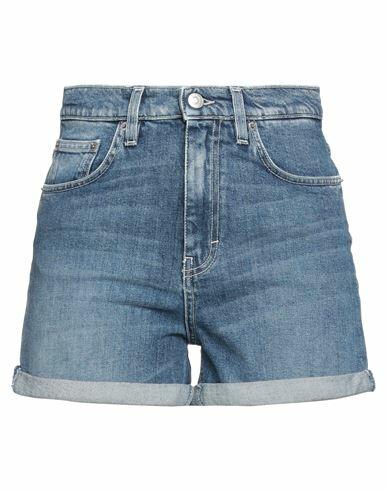 Haikure Woman Denim shorts Blue Cotton, Elastane Cover