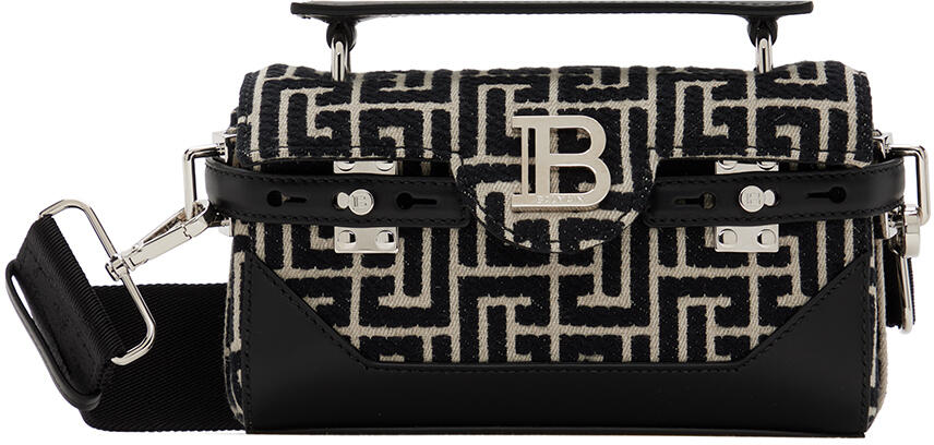 Balmain Black & Off-White B-Buzz 19 Bag Cover