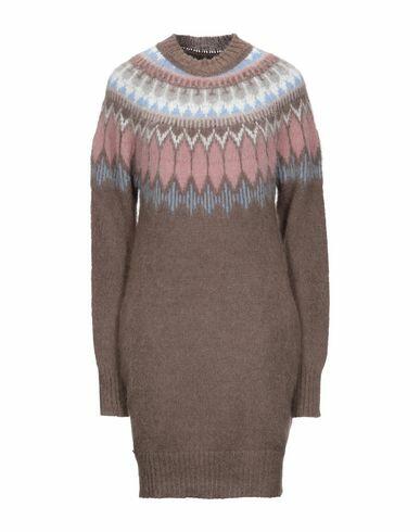 Manila Grace Woman Mini dress Khaki Polyamide, Mohair wool, Wool Cover