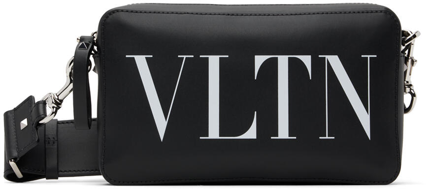 Valentino Garavani Black 'VLTN' Messenger Bag Cover