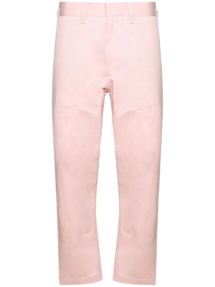 SAINT MXXXXXX cropped cotton chinos - Pink Cover