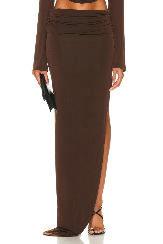 Mirror Palais The Slubbi Skirt in Brown Cover