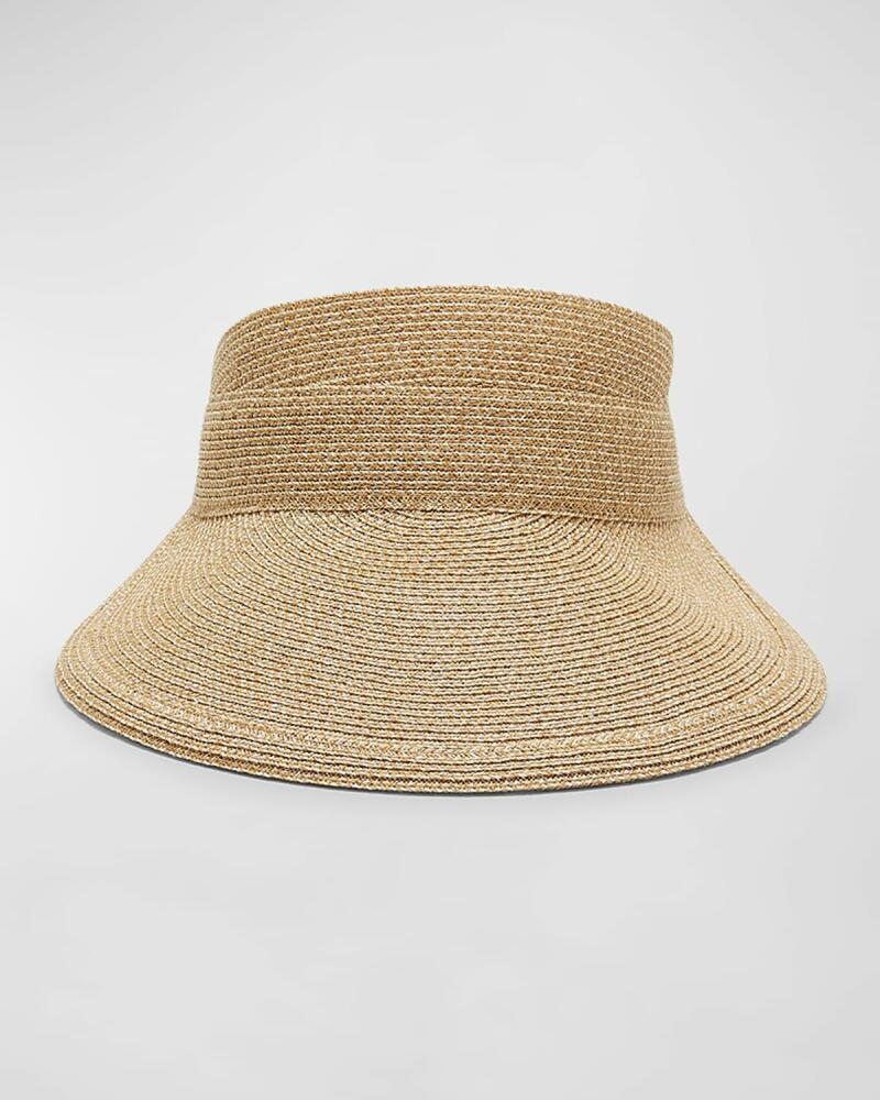 Eugenia Kim Ricky Braided Straw Visor Cover