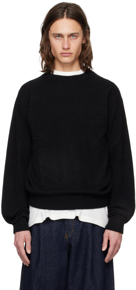 The Elder Statesman Black Simple Sweater Cover