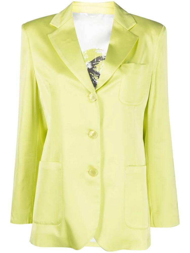 ERMANNO FIRENZE long-sleeve buttoned blazer - Green Cover