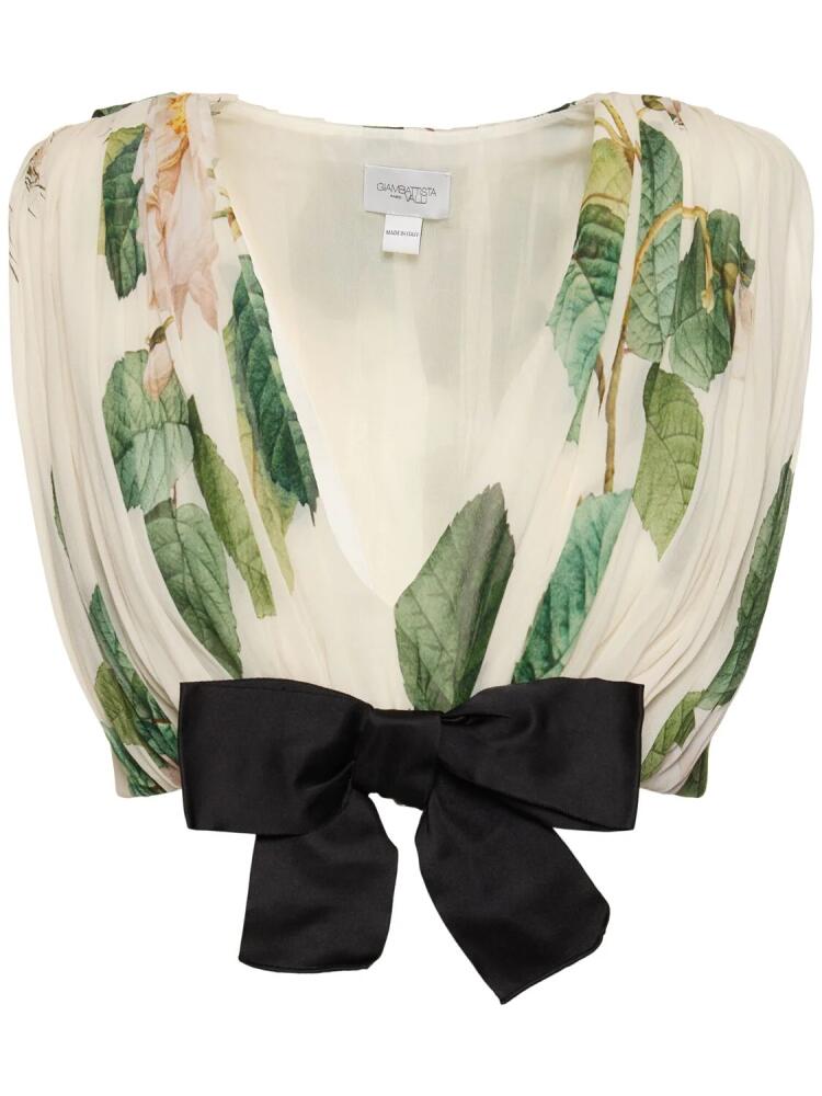 GIAMBATTISTA VALLI Georgette Bow Top Cover