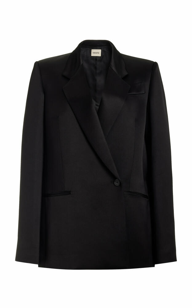 Khaite - Willow Satin Blazer - Black Cover