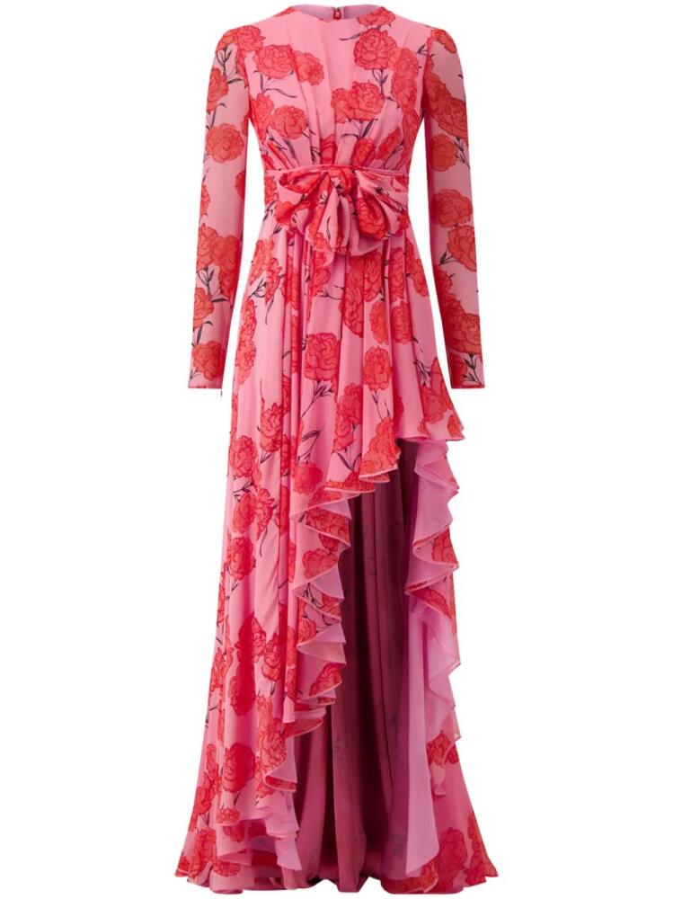 Giambattista Valli floral-print silk-georgette gown - Pink Cover